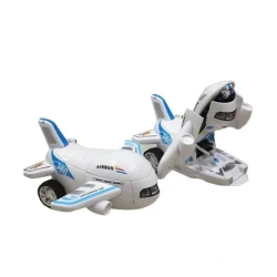 Самолет-трансформер 222-23, пластик, белый Самолет-трансформер 222-23, пластик, белый