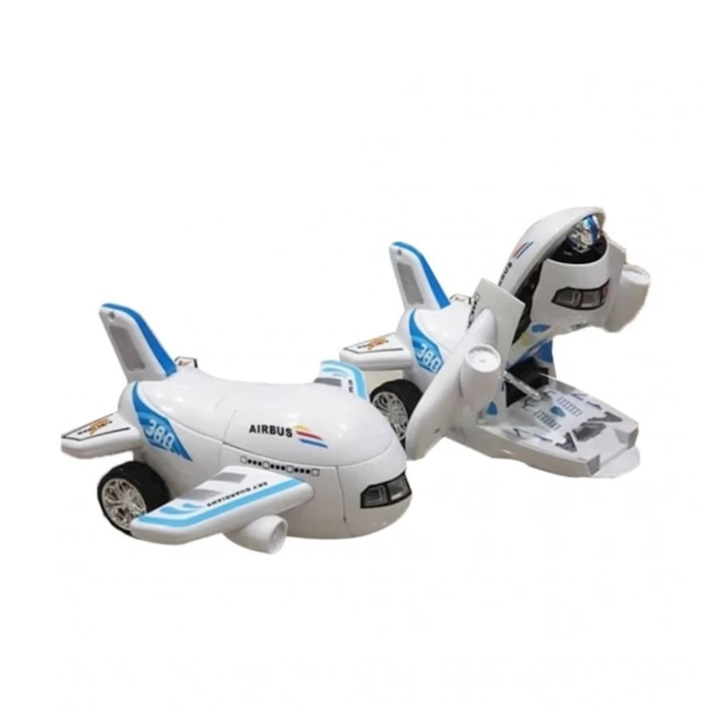 Самолет-трансформер 222-23, пластик, белый Самолет-трансформер 222-23, пластик, белый