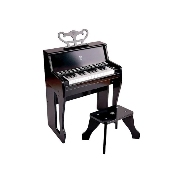 Детское пианино Hape Learn with Lights Piano with Stool Black, 3+ лет