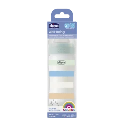 Бутылочка для кормления Chicco Well-Being, пластик, зеленый, 250 мл