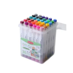 İkitərəfli marker dəsti Nora NY-756, 36 rəng