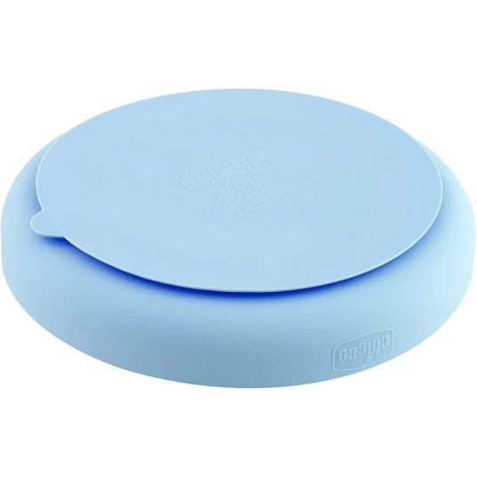Тарелка Chicco Easy Menu, с вакуумной присоской, 12+ месяцев, голубой