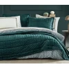 Комплект постельного белья Yataş Rena, пододеяльник 200x220 см, простыня 260x240 см, 4 наволочки 50x70 см, покрывало 230x240, хлопок, двуспальное, зеленый