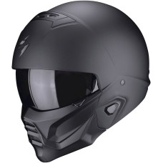 Motosiklet dəbilqəsi Scorpion EXO-Combat II Miles Matt Black-Silver, ölçü L, qara