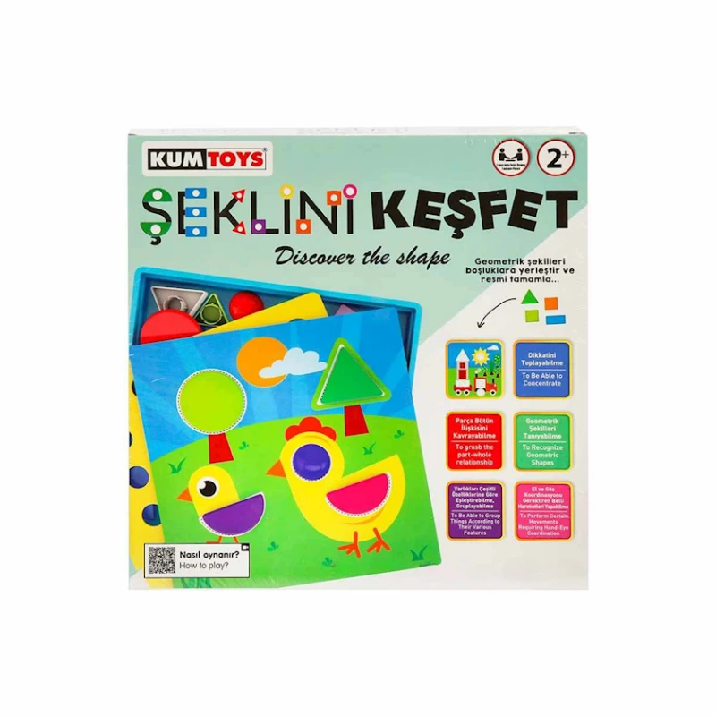 İnkişaf etdirən oyun KumToys 5306 Şeklini Keşfet