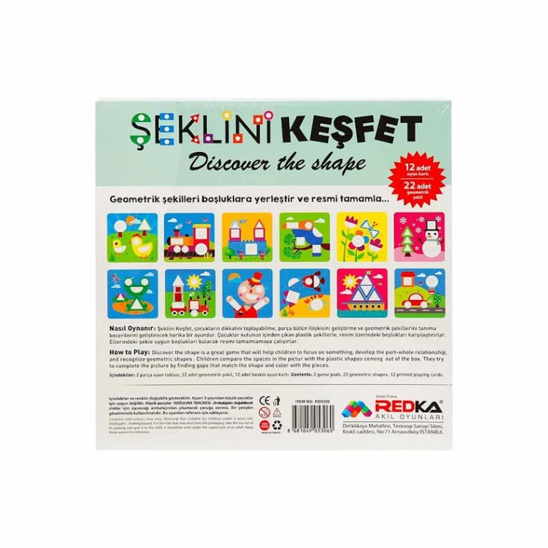 İnkişaf etdirən oyun KumToys 5306 Şeklini Keşfet