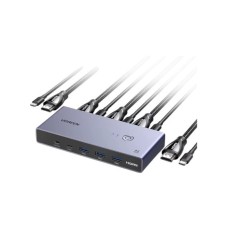 Док-станция Ugreen HDMI 2.1 KVM Switch 8K 60Hz
