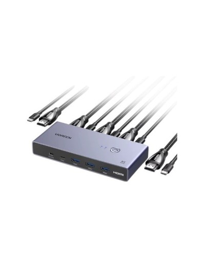 Док-станция Ugreen HDMI 2.1 KVM Switch 8K 60Hz