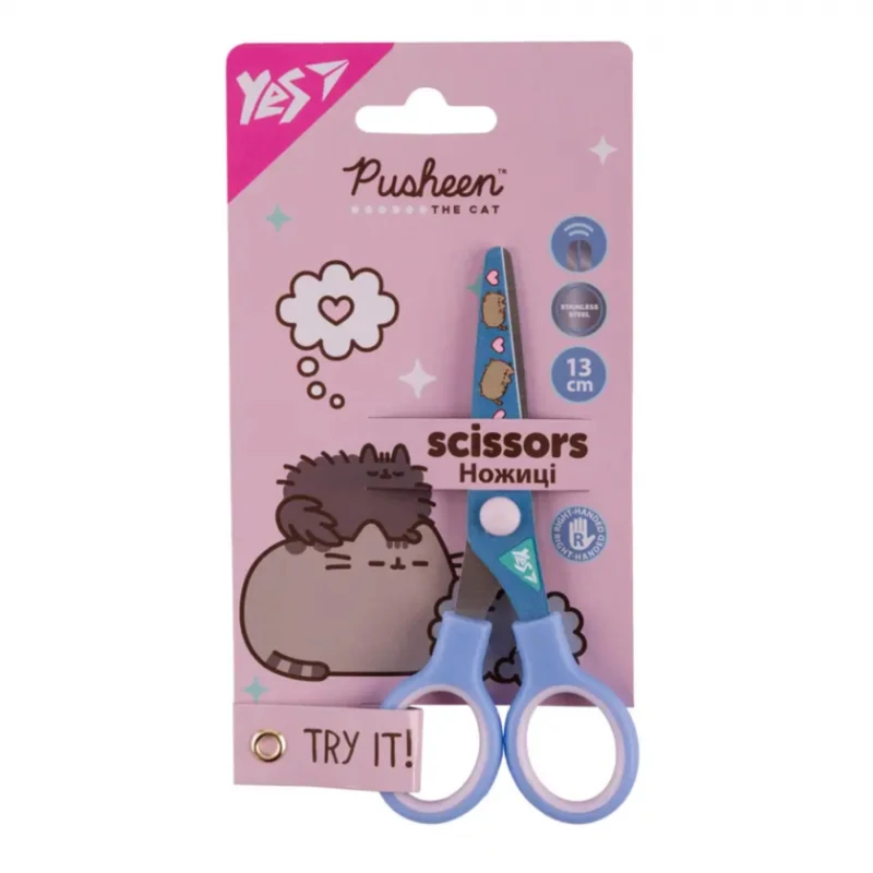 Uşaq qayçısı Yes Pusheen, mavi, 13 sm