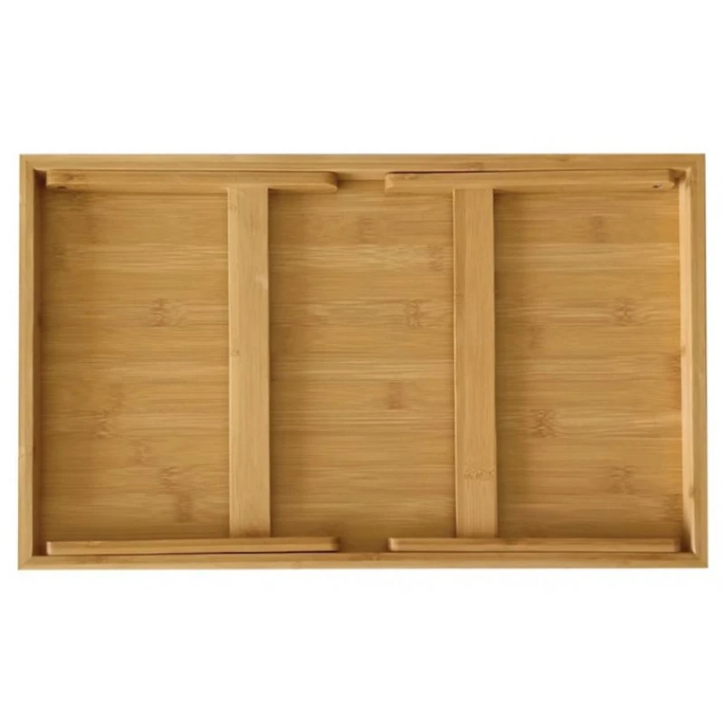 Поднос KingHoff, 50x30x23 см, бамбук, коричневый Поднос KingHoff, 50x30x23 см, бамбук, коричневый