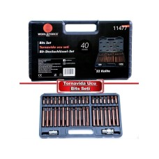 Əl aləti dəsti Worldforce 11477, 40 parça
