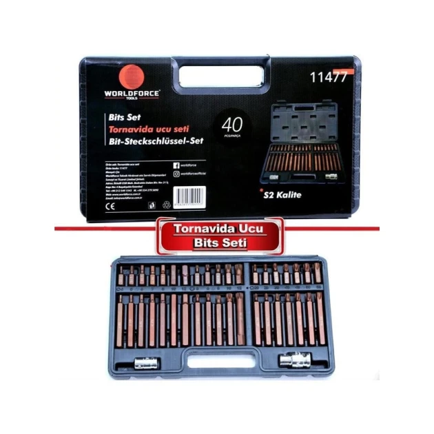 Набор ручного инструмента Worldforce 11477, 40 предметов