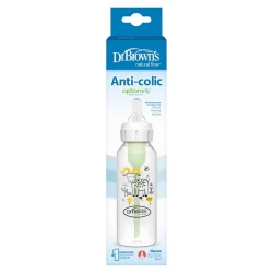 Бутылочка для кормления Dr Brown's SB81107-ESX, 0-3 мес, 250 мл, прозрачная Бутылочка для кормления Dr Brown's SB81107-ESX, 0-3 мес, 250 мл, прозрачная