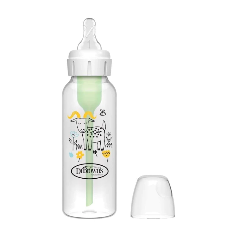 Бутылочка для кормления Dr Brown's SB81107-ESX, 0-3 мес, 250 мл, прозрачная Бутылочка для кормления Dr Brown's SB81107-ESX, 0-3 мес, 250 мл, прозрачная