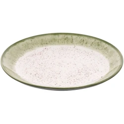 Тарелка Ardesto Siena AR2927SWG, фарфор, белая/зеленая, 27 см