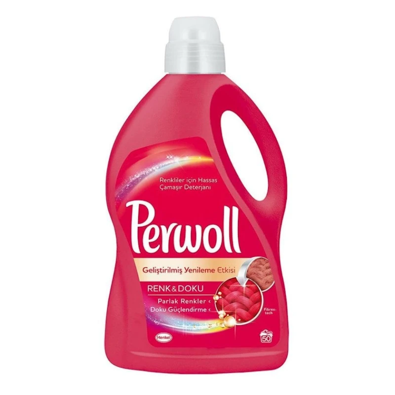 Гель для стирки Perwoll для цветного белья, 3 л, 50 стирок Гель для стирки Perwoll для цветного белья, 3 л, 50 стирок