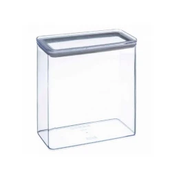 Коробка для хранения 5Five прямоугольник, 3 л, 20x10x20 см, пластик, с крышкой, прозрачный