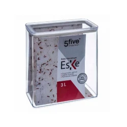 Коробка для хранения 5Five прямоугольник, 3 л, 20x10x20 см, пластик, с крышкой, прозрачный