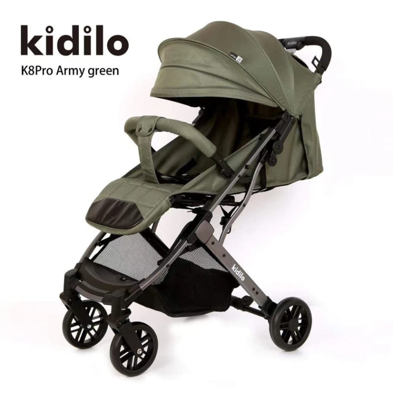 Детская коляска Kidilo K8 Pro, зеленый