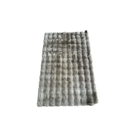 Ковер Yagmur 2110000003847, кроличий мех, серый, 80x120 см
