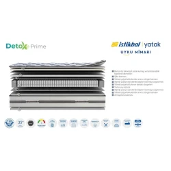 Матрас Istikbal Detox Prime, 200 x 200 x 35 см, белый