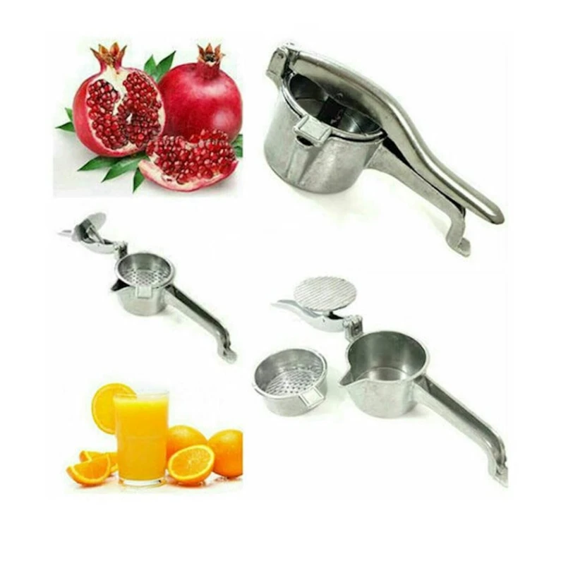 Ручная соковыжималка для цитрусовых, чугун, серебристый, 10x26 см