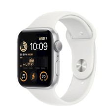 Smart-saat Apple Watch SE 2 GPS 44mm Silver Aluminium Case with White Sport Band Regular (MNK23GK/A)