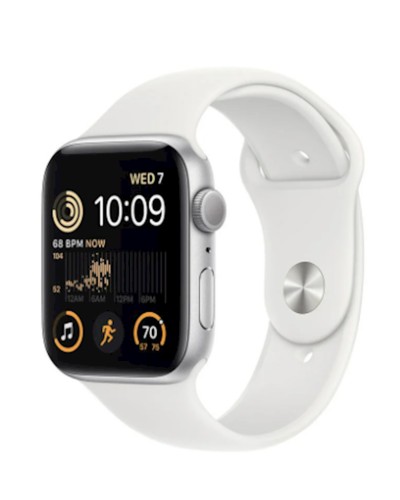Smart-saat Apple Watch SE 2 GPS 44mm Silver Aluminium Case with White Sport Band Regular (MNK23GK/A)