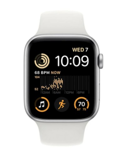 Smart-saat Apple Watch SE 2 GPS 44mm Silver Aluminium Case with White Sport Band Regular (MNK23GK/A)