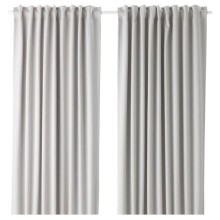 Qardinlər IKEA Majgull, 150x300 sm, polyester, boz