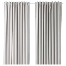 Qardinlər IKEA Majgull, 150x300 sm, polyester, boz