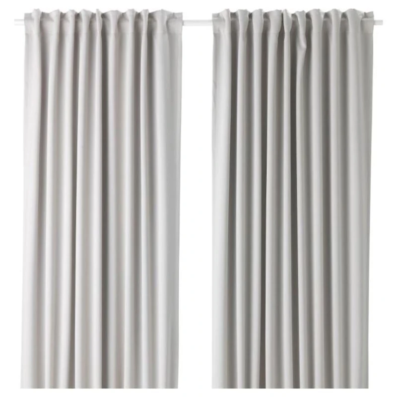 Гардины IKEA Majgull, 150x300 см, полиэстер, серый
