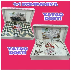 Комплект постельного белья Luxe Cotton DD-001, простыня 200x220 см, пододеяльник 200x220 см, наволочки 50x70 см 2 шт