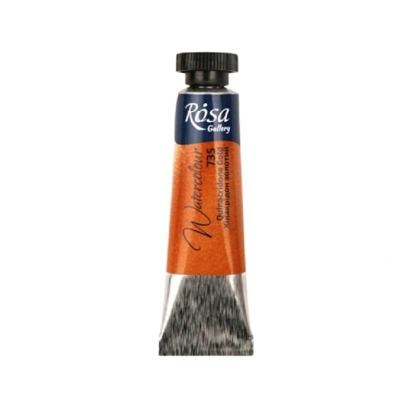 Акварельная краска Rosa Gallery, 735 Хинакридон золотой, 10 мл Акварельная краска Rosa Gallery, 735 Хинакридон золотой, 10 мл