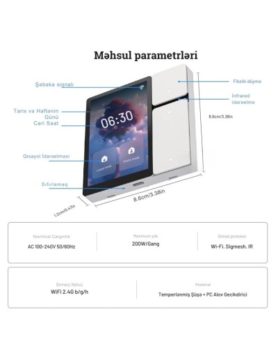 Ağıllı evin idarə edilməsi mərkəzi Smatrul KG056
