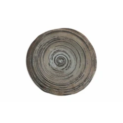 Тарелка Porland Stoneware 04SWA000047, керамогранит, коричневая, 28 см