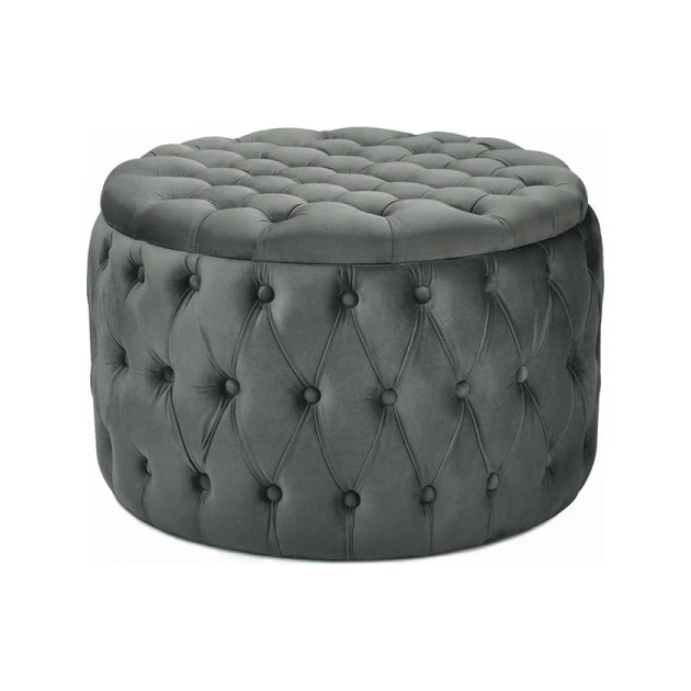 Пуфик 71, ткань, серый, 40x70x70 см Пуфик 71, ткань, серый, 40x70x70 см