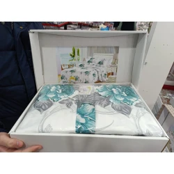 Yataq dəsti MiraNova CTS-149, ağ, mələfə 200х220 sm, yorğan üzü 200x220 sm, yastıq üzü 50x70 sm (2 əd)