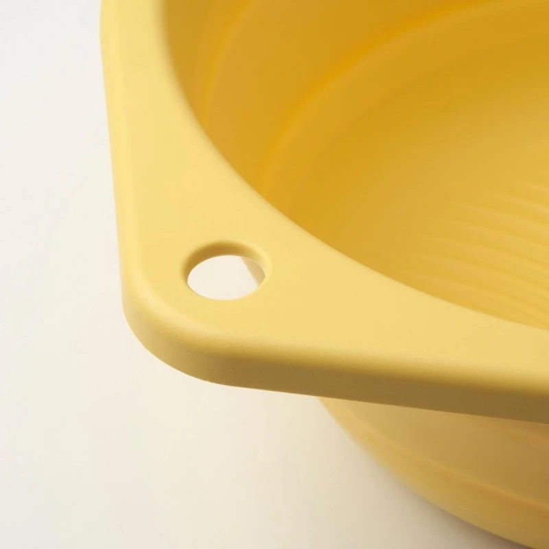 Складной таз IKEA PEPPRIG, полипропилен/синтетический каучук, желтый, 27 см