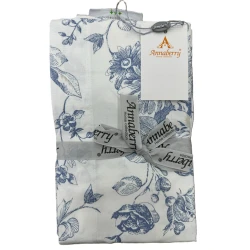 Комплект наволочек Annaberry ET-1448, 2 шт, 50x70 см, хлопок, белый/синий