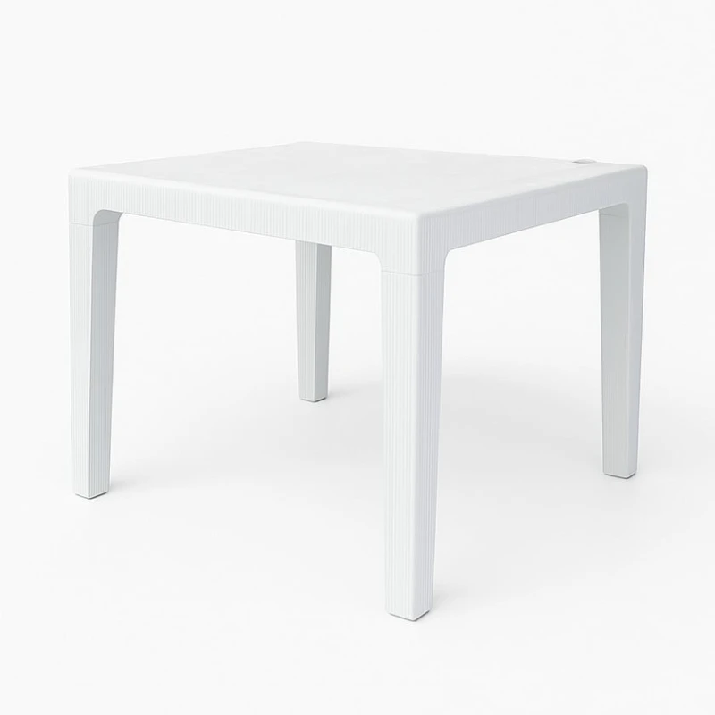 Bağ üçün masa Mandella Elit, plastik, ağ, 80x80x75 sm Bağ üçün masa Mandella Elit, plastik, ağ, 80x80x75 sm