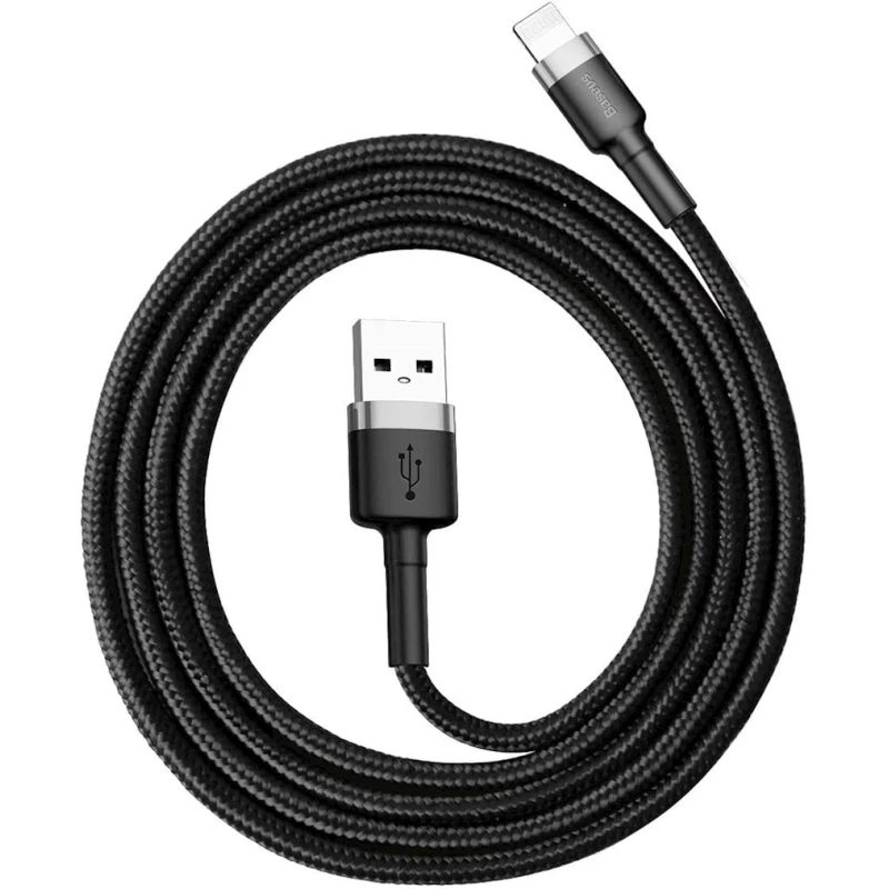 Кабель USB Baseus cafule Lightning Cable, серый