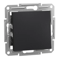 Выключатель Schneider Electric Asfora EPH0400171, черный, 7.1х7.1 см