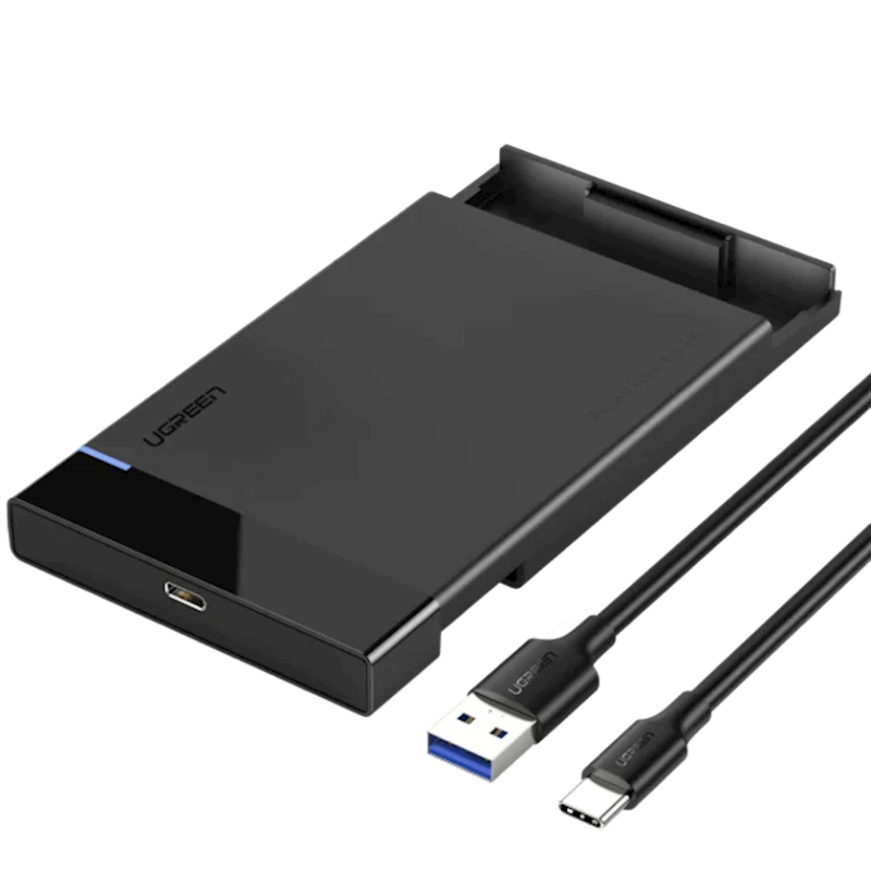 Корпус для HDD/SSD Ugreen 50743 USB C 3.1 TO 2.5'' SATA Корпус для HDD/SSD Ugreen 50743 USB C 3.1 TO 2.5'' SATA
