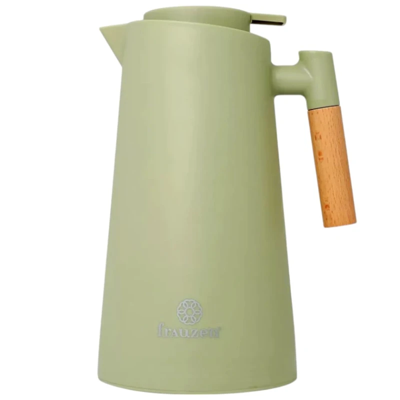 Термос Frauzen 9710, пластик, светло-зеленый, 1 л
