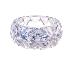 Пепельница Yujing Glass Ware YJK-1039-1, стекло, прозрачная