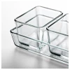 Форма для запекания IKEA Mixtur, боросиликатное стекло, 4 шт, прозрачная Форма для запекания IKEA Mixtur, боросиликатное стекло, 4 шт, прозрачная