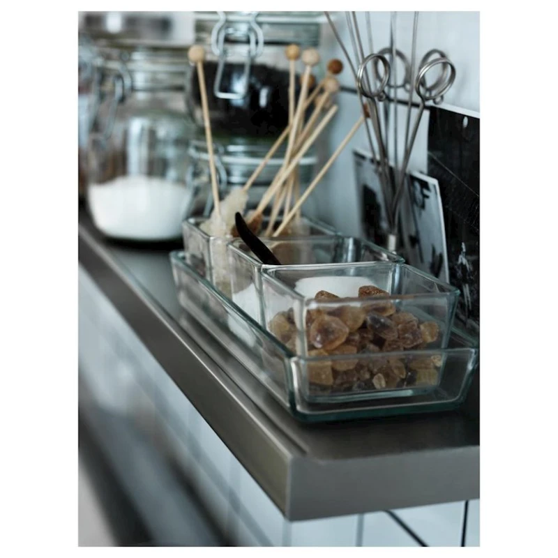 Форма для запекания IKEA Mixtur, боросиликатное стекло, 4 шт, прозрачная Форма для запекания IKEA Mixtur, боросиликатное стекло, 4 шт, прозрачная