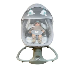 Кресло-качалка, серое, 0-12 мес