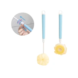 Мочалка для душа с рукояткой 3 в 1 banyo11 Голубая Мочалка для душа с рукояткой 3 в 1 banyo11 Голубая